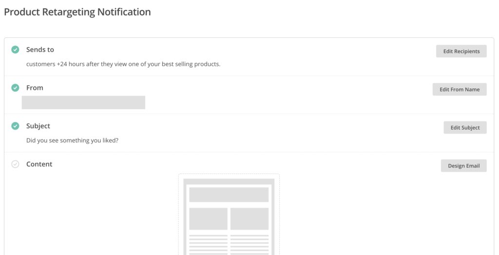 Create a product remarketing email in Mailchimp