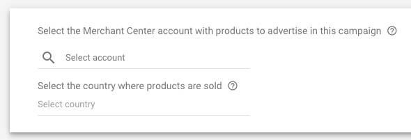 How to choose your Google Merchant Center account id in Google Ads